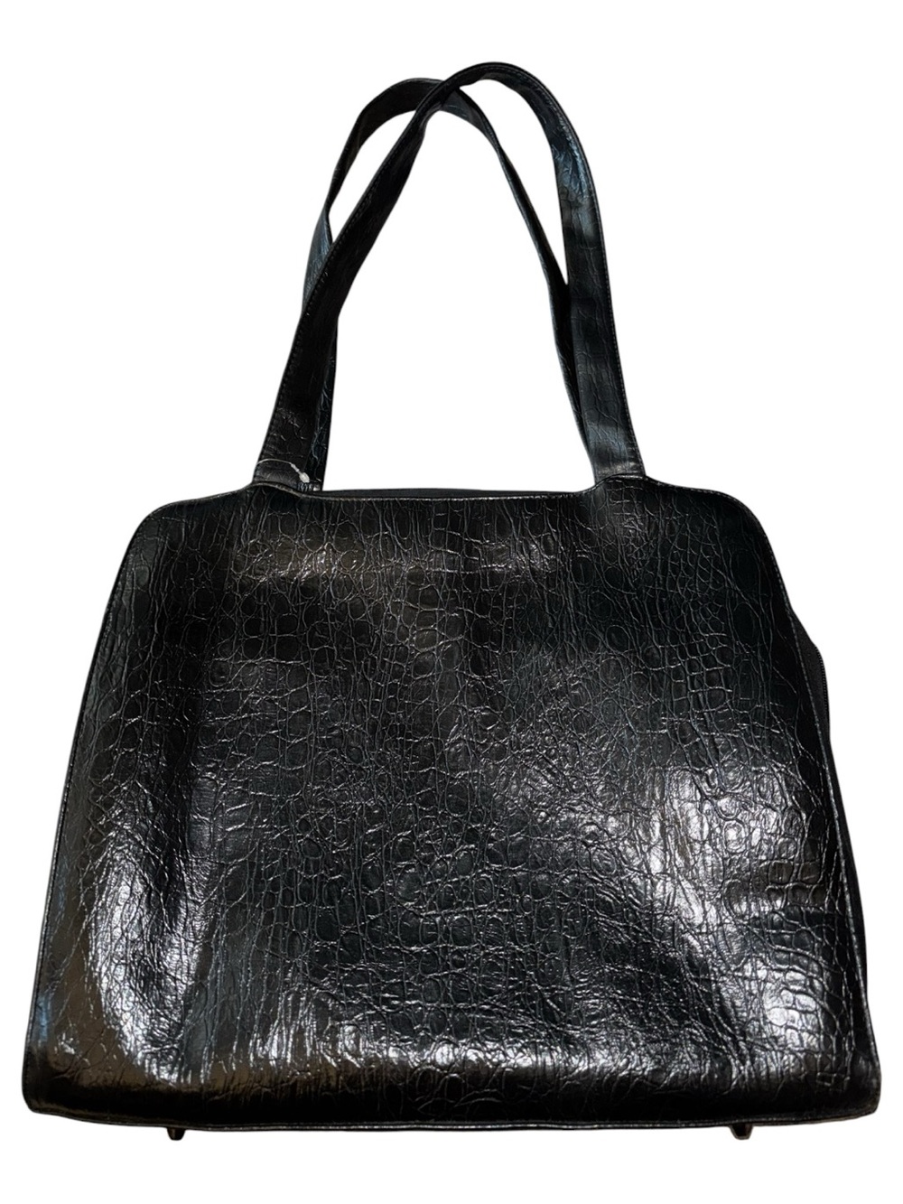 Buxton Leather Briefcase Laptop Case in Black